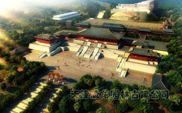 仿古建筑規(guī)劃鳥(niǎo)瞰